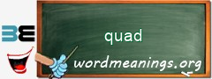 WordMeaning blackboard for quad